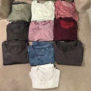Lulu Lemon Men’s Tops 10 Total.  Selling all together